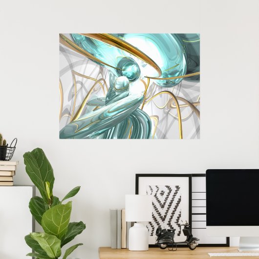 Teary Dreams Abstrakt Poster (Heimbüro)