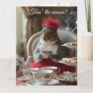 "Teas" die Saison Einladung