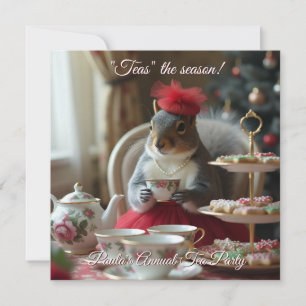 "Teas" die Saison Einladung