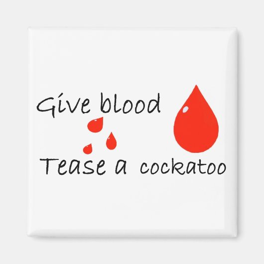 Tease ein Kakadu Magnet (Vorne)