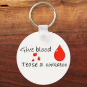 Tease ein Kakadu Schlüsselanhänger (Vorderseite)