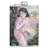 Tease in Stream Oasis von Shanghai China Girl Flachmann (Vorderseite)