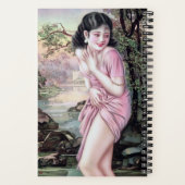 Tease in Stream Oasis von Shanghai China Girl Notizblock (Rückseite)