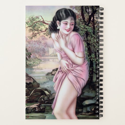 Tease in Stream Oasis von Shanghai China Girl Notizblock (Rückseite)