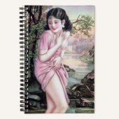 Tease in Stream Oasis von Shanghai China Girl Notizblock (Vorderseite)