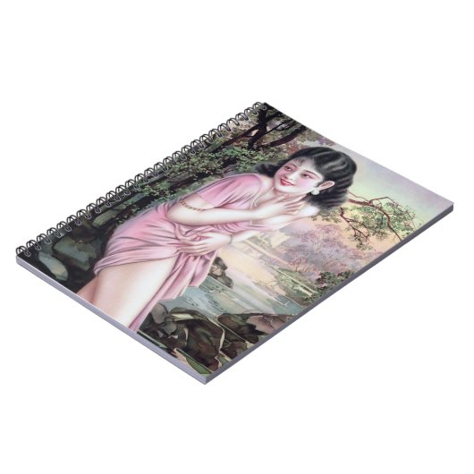 Tease in Stream Oasis von Shanghai China Girl Notizblock (Linke Seite)