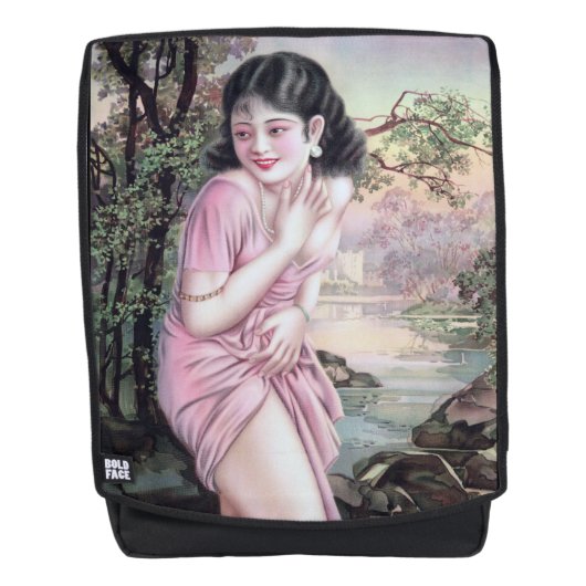 Tease in Stream Oasis von Shanghai China Girl Rucksack (Vorderseite)