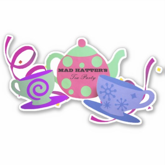 Teatime Aufkleber (Vorderseite)