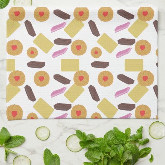 Teatime Biscuit Geschirrtuch (Gefaltet)