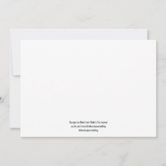 Teatime! Einladung (Rückseite)