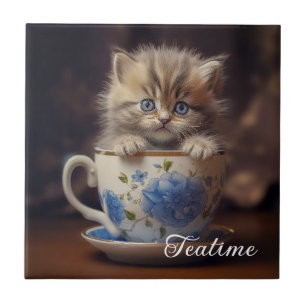 Teatime Kitten Fliese
