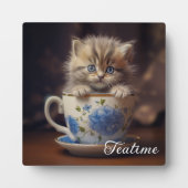 Teatime Kitten Fotoplatte (Vorderseite)