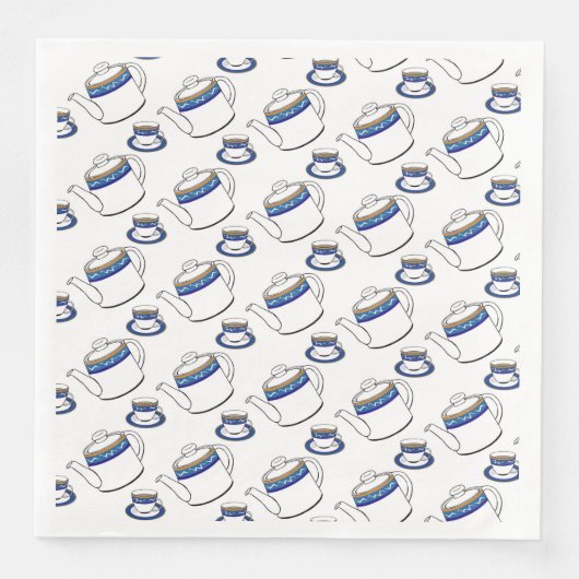 Teatime-Papier-Servietten Serviette (Vorderseite)