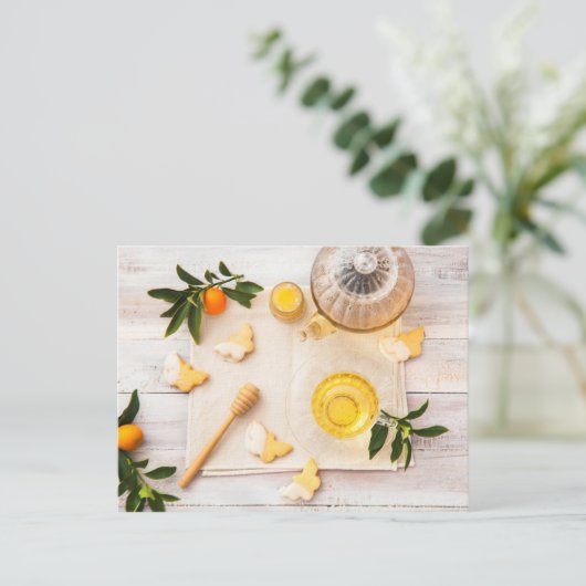 Teatime Postkarte (Stehend Vorderseite)