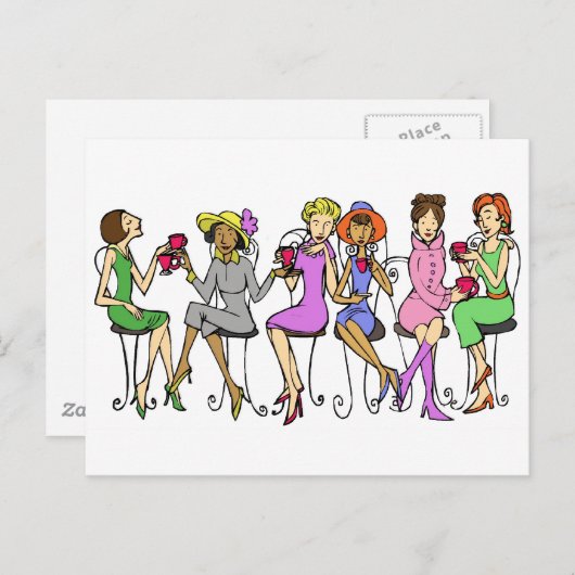 Teatime Postkarte (Vorne/Hinten)