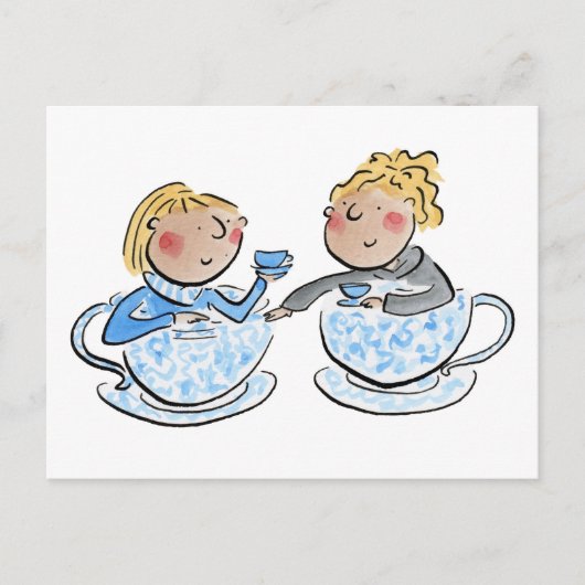 Teatime Postkarte (Vorderseite)