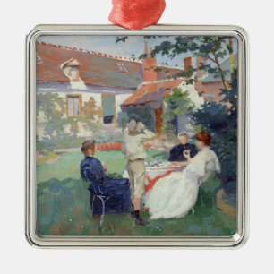Teatime Silbernes Ornament