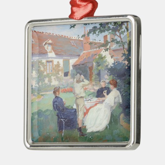 Teatime Silbernes Ornament (Links)