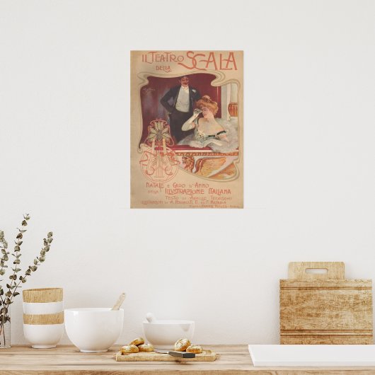 Teatro della Scala 1900 Poster (Küche)