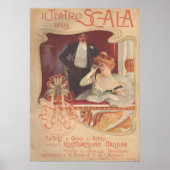 Teatro della Scala 1900 Poster (Vorne)