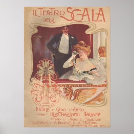 Teatro della Scala 1900 Poster (Vorne)