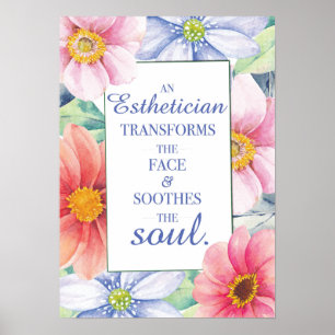 Teatro Esthetician Word Zitat Wasserfarbe Florenz Poster