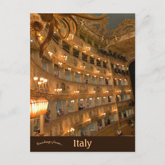 Teatro La Fenice Venedig Postkarte (Vorderseite)