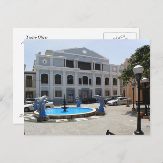 Teatro Oliver Postkarte (Vorne/Hinten)