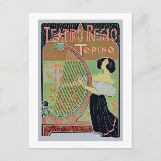 Teatro Regio Torino (Königliches Theater) Postkarte (Vorderseite)