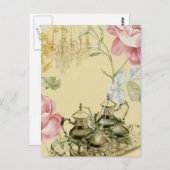 Teatro Sociale Bellinzona Teezeremonie Party Postkarte (Vorne/Hinten)