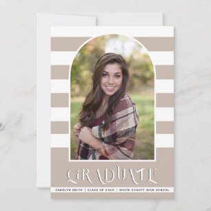 Teaupe Class of 2023 arch Foto Abschluss Ankündigung