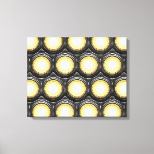 Tec Lights 1 Wrapped Canvas Leinwanddruck (Vorderseite)