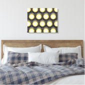 Tec Lights 1 Wrapped Canvas Leinwanddruck (Insitu (Schlafzimmer))