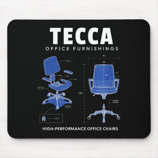 Tecca Office Furnishings - High Performance Office Mousepad (Vorne)