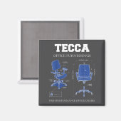 Tecca Office Möbel - Hochleistungs-Stühle Magnet (Vorderseite/Rückseite)
