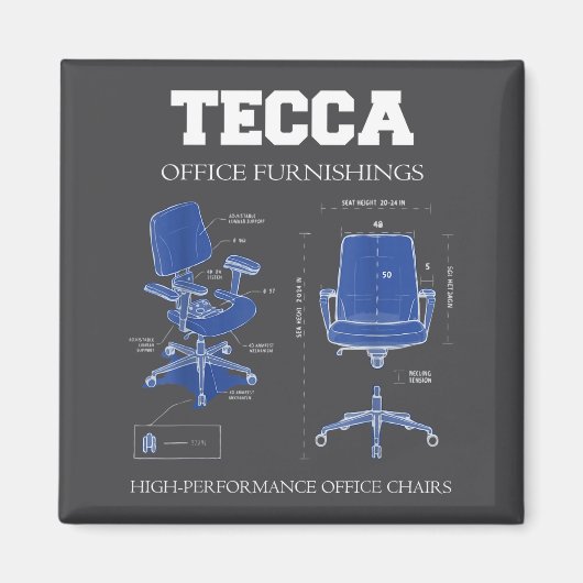 Tecca Office Möbel - Hochleistungs-Stühle Magnet (Vorne)