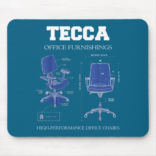 Tecca Office Möbel - Hochleistungs-Stühle Mousepad (Vorne)