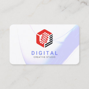 Tech AI Digital Network Logo Visitenkarte