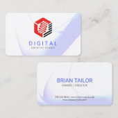 Tech AI Digital Network Logo Visitenkarte (Vorne/Hinten)