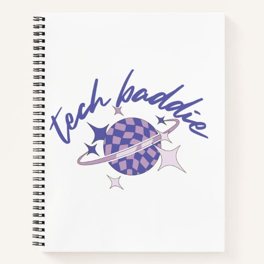 Tech Baddie Spiral Notebook Notizblock (Vorderseite)