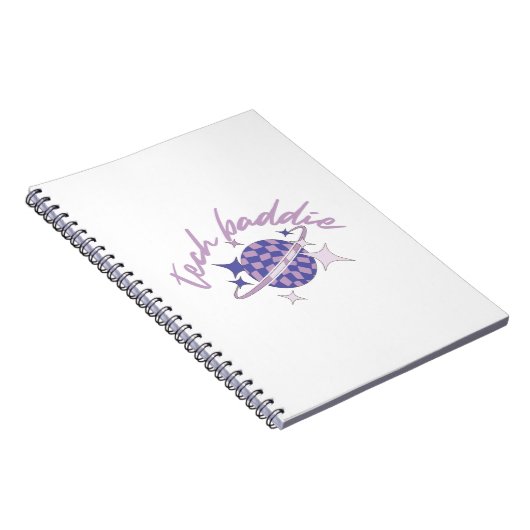 Tech Baddie (Variation 2) Spiral Notebook Notizblock (Rechte Seite)