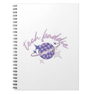Tech Baddie (Variation 2) Spiral Notebook Notizblock