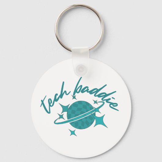 Tech Baddie (Variation 6) Schlüsselanhänger (Vorderseite)