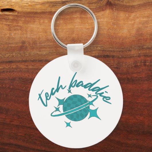 Tech Baddie (Variation 6) Schlüsselanhänger (Rückseite)