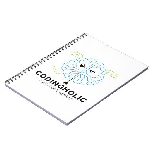 Tech Brain Code-Notizbuch für Programmierer Notizblock (Linke Seite)