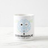 Tech Brain Coding Tasse für Programmierer & Coder (Mittel)