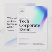 Tech Business corporate Event Meeting Invitation Save The Date (Vorne/Hinten)