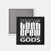 Tech Crew Gods Magnet (Vorderseite/Rückseite)