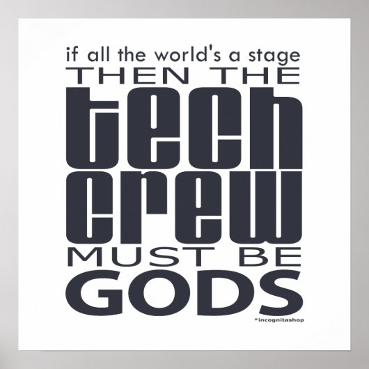 Tech Crew Gods Poster (Vorne)