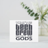 Tech Crew Gods Postkarte (Stehend Vorderseite)